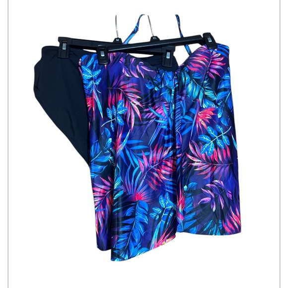 Tempt me two piece tankini set tropical size XL - Picture 3 of 7